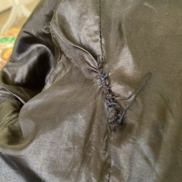 LOVE CULTURE Black‎ Blazer size M 3/4 sleeves with gathered details fully lined - Picture 7 of 7